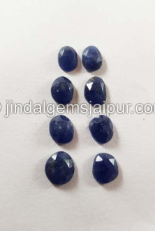 Blue Sapphire Rose Cut Slices
